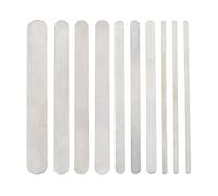 Operitacx 10Pcs Bracelet Blanks for Jewelry Making, 5/10/15/20mm Engraving Metal Stamp Bangle Blanks for Making Presents Stamping Jewelry