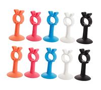 Operitacx 10pezzi Fermaporte Silicone Protezione per Porte e e Compatto Facile Installare e Sicuro per e Animali Domestici