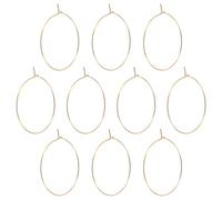 Operitacx 10pezzi Orecchini Cerchio Grandi Donna in Acciaio Inossidabile Oro, Eleganti e Minimalisti, Resistenti allo Sbiadimento per Party e Abbigliamento Casual