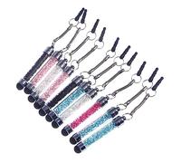 Operitacx 10pezzi Penne Capacitive Di Cristallo Punta in Gomma Morbida Per Tablet e Smartphone Penne Stilo Mini Decorazioni in Acrilico Colore Assortito