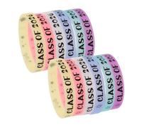 Operitacx 12 Pezzi Bracciali in Silicone Luminosi e Morbidi per Studenti, Regalo per Cerimonie e Feste di Laurea, Accessori Commemorativi per Celebrazioni di Maturità