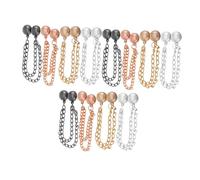 Operitacx 12 Pezzi fibbia magnetica per accorciamento della maglietta Clip di orlo magnetico per camicia Shirt Hem Regolage Clip di cintura