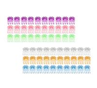 Operitacx 120 Pezzi Clip Floreali in Plastica per Orchidee, Fissaggio Steli | Forma a Fiore, Facile da Aprire e Chiudere, per Giardinaggio, Sostegno Leggero, Non Danneggia le Piante