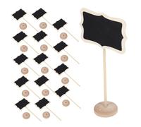 Operitacx 15 pezzi Mini Lavagne Decorative con Base Rotonda per Segnaposto Matrimonio e Lavagnetta Portatile per Messaggi e Decorazioni Tavolo