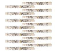 Operitacx 15 Pezzi Pergamena Mezuzah Ebraica Decorazione Murale Oro Carta | Rotolo di Pergamena Anello Dorato, Resistente All’usura, Adatto a Casi Mezuzah e Battenti Porta