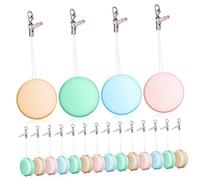 Operitacx 18pezzi Salviette Pulisci Schermo Telefono Forma Di Macaron Di Detergenti Per Schermi Rimuove Impronte Digitali e Macchie Decorativi Per Borse e Telefoni