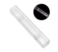 Operitacx 1pezzi Porta Matite per Microblading Sopracciglia Astuccio Trasparente per Penna Fibbia Doppia Contenitore in Resistente per Uso Prolungato