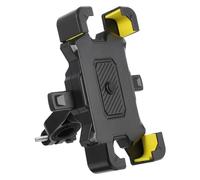 Operitacx 1pezzi Supporto Cellulare per Bicicletta e Scooter Regolabile Antiscivolo con Vite Base Fissa Montaggio Semplice senza Attrezzi Compatibile con Manubri Veicoli a Due Ruote