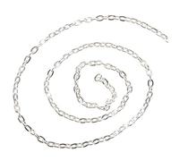 Operitacx 2 Catena di Gioielli Vano Tessuto di Juta Chiusure Riutilizzabile Collana a Catena Forniture Tela Parà Artificiale Richiudibile Kit Buste Coulisse Incantesimi Ferro da Stiro Silver