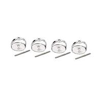 Operitacx 2 Fermagli Orecchini Sterling Piccoli Tappi Auricolari a Vite Accessori Antiallergici per Orecchini Ricambi Sicuri per Lobi Delicati
