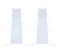 Operitacx 2 grondaie trasparenti per tendalino con cinghia, accessorio di drenaggio per pop-up da esterno da 3 metri - Striscia deviatrice per acqua per prevenire perdite, fissaggio per tendalino
