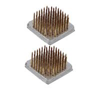 Operitacx 2 Pezzi Base per Composizione Floreale Jianshan arrangiatore Rana Fiore Rotonda Supporto palo portafiori Vaso per Piante Strumenti fissi per Fiori Base di Fissaggio del Fiore Rame