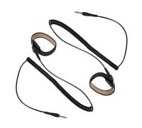 Operitacx 2 Pezzi Cinturino da Polso Regolabile Nero in Abs con Cavo a Molla per Massaggiatore Ionic Piedi Compatibile con Macchina Pediluvio Spa