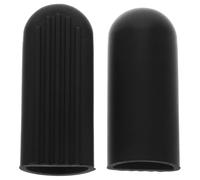 Operitacx 2 Pezzi Copertura Piede Scooter Elettrico in Silicone Nero | Protezione Completa, Resistente All’usura, Facile da Installare, Leggera, per Cavalletto Scooter Elettrico
