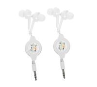 Operitacx 2 Pezzi Cuffie Auricolari Retrattili In Ear con Isolamento Design e Portatile per Sport e Uso