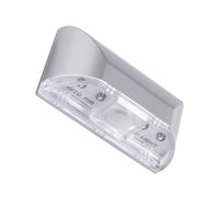 Operitacx 2 pezzi Luce LED Sensore Infrarosso per Porta Lampada con Rilevamento Movimento Corpo Facile Installazione con Adesivo Alimentazione Batterie per Armadi Corridoi e Scale
