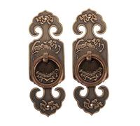 Operitacx 2 Pezzi Maniglia Massiccio Design Vintage Retrò per Porte Interne e Armadi Resistente e Usura Impugnatura Ergonomica e Finitura Lucida