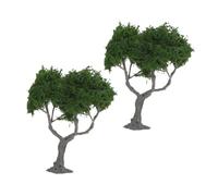 Operitacx 2 Pezzi Model Trees Miniature Table Plants For Diy Micro Landscape Crafting Versatile And Easy Assembly For Home Office Classroom Decor