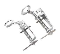 Operitacx 2 Pezzi Piedini per Macchina Cucire Domestica Acciaio Inox Apertura Molla per Quilting e Ricamo Compatibili Brother Singer e Altre con Shank Basso Facili da Installare