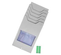 Operitacx 2 Pezzi Portacarte da Parete con Organizer per Schede Materiali e Gestione Inventario Magazzino Supporto Resistente e Salvaspazio per Ufficio