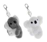 Operitacx 2 Pezzi Portachiavi Koala in Peluche Soffice Decorazione per Borsa e Zaino Piccolo Ciondolo Portachiavi Appendibile per Chiavi e Valigie Regalo Commemorativo