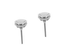 Operitacx 2 pezzi Pulsante Scarico Wc Cisterna Resistente Flush Facile da Installare e Sostituire Design Elegante e Antiruggine Compatibile con Gabinetti Standard