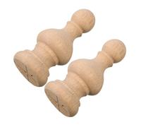 Operitacx 2 Pezzi Puntali Decorativi in Legno Massello a Forma di Loto per Balaustre e Ringhiere Scale, Facili da Installare, per Arredamento Casa Indoor e Outdoor