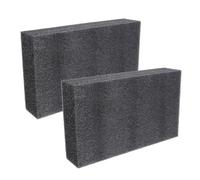 Operitacx 2 pezzi Schiuma Poliuretanica Nera Fogli Imbottitura Tagliabili per e Protezione Resistente e Riutilizzabile per Artigianato e Attrezzi