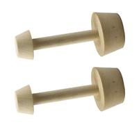 Operitacx 2 Pezzi Stampo per Crostate in Legno Doppia Estremità | Finitura Beige, Superficie Liscia Antiaderente, per Mini Torte e Lezioni di Pasticceria Domestica