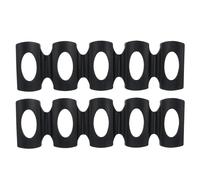 Operitacx 2 Pezzi Tappetino in Silicone Nero per Bottiglie e Birra, Forato, | Facile da Pulire e Smontare, per Garage e Cantina, Soluzione Ordinata
