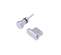 Operitacx 2 Pezzi Tappi Antipolvere Jack Cuffie e Micro USB Alluminio Compatibile Edge Honor con Custodia Trasparente per Smartphone e Tablet
