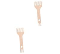 Operitacx 2 Pezzi Telaio per Tessitura di Arazzi Accessori Telaio Pettine Doppio Pettine Largo E Stretto Perline Seta Frangia Straccio Ditale da Cucito Telai Ago Strumento Macchina per