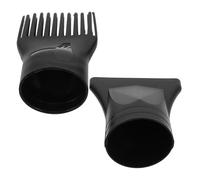 Operitacx 2 Pezzi Ugello Nera Plastica Concentratore per con in e Asciugacapelli Pettine Stretto, Controllo Migliorato Styling di Precisione per Professionale in e Casa