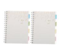 Operitacx 2 Pezzi1 blocco note quaderni per scuola travelers notebook quadernoni spiralati cuaderno notebooke quaderno a righe spirale diario a punti Taccuino del diario libro diario Carta