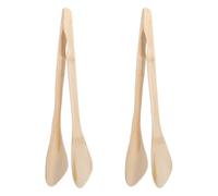 Operitacx 2 pinze per cactus: pinza per cactus in bambù da 11,4" - Pinzette da giardinaggio lunghe con guida anti-inceppamento - Impugnatura piatta per la cura di piante grasse e bonsai.