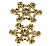 Operitacx 2 Pz Scheda di Avvolgimento retrò Porta Rocchetto di Filo Fili Filo per La Realizzazione di Braccialetti Strumento di Organizzazione dei Thread Organizzatore Lega di Zinco Golden