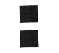Operitacx 2 Pz Tessuto a Punto Croce Tessuto per Cucito Stoffa per Cucito Tessuto di Lino Tessuto in Tessuto a Maglia Ricami per Indumenti Tessuto Materiale da Ricamo Cotone Poliestere Black