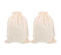 Operitacx 2 sacchetti per il pane riutilizzabili - Sacchi per farina lavabili con doppia coulisse - Sacchetti in tela fai da te per frutta, cipolle, vestiti, shopping e articoli per la casa - 35x21 cm
