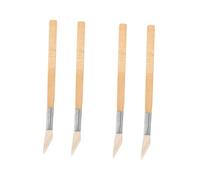 Operitacx 2 Set Coltello per Lucidare Kit per La Creazione di Gioielli Buffing Brunitore in Agata per Foglia d'oro Smalto Argento Utensili Cera Lucidante per Gioielli Apri bambù 2 Pezzi * 2