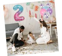 Operitacx 2 Set Kit Palloncini Decorativi Compleanno con Farfalle in Film Alluminio Blu e Resistenti e Sicuri per Decorazioni Porte e Feste