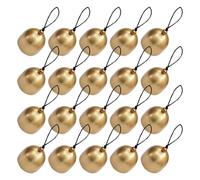 Operitacx 20 Pezzi Mini Campane Vintage in Lega Oro per Artigianato e | Suono Delicato e Durevole, Materiale per Bricolage, Adatte a Giardino, Festa, Zaini e Chiavi