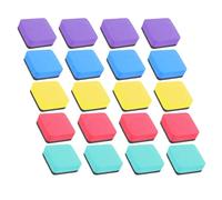 Operitacx 20 Pezzi Mini Gommini Magnetici per Lavagna Cancellini Colorati per Lavagne Riutilizzabili per Scuola Ufficio e Casa Pulizia Facile e per Insegnanti