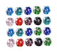 Operitacx 20 Pezzi Perline di Vetro Luminoso nel Buio per Gioielli Fai da Te, 12mm Perline Delicate e Chic per Collane e Altri Lavori Artigianali Colore Casuale