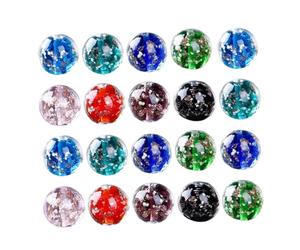 Operitacx 20 Pezzi Perline di Vetro Luminoso nel Buio per Gioielli Fai da Te, 12mm Perline Delicate e Chic per Collane e Altri Lavori Artigianali Colore Casuale
