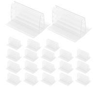 Operitacx 20 Pezzi Porta-cartelli Adesivi in Pvc, Supporti Mini Pannelli 5 X 4 X 3 Cm per Fissare e Organizzare Biglietti, Foto e Ricevute in Negozio