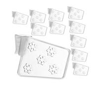 Operitacx 20 Pezzi Scheda di partizione di archiviazione contenitori di stoccaggio Organizzatore del frigo bidone cucina cestini frigo lato del frigorifero divisori del congelatore plastica