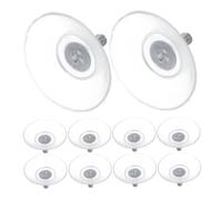 Operitacx 20 Pezzi Set 20 Ventose Trasparenti con Viti M4*8 per Vetro e Mobili, Ganci a Ventosa ad Alta Resistenza per Bagno e Cucina, Clip per Finestre, Supporto Riutilizzabile per