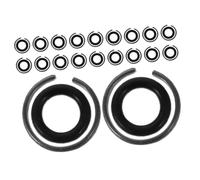 Operitacx 20 Set Anelli di Ritenuta per Chiavi Impatto Design di Precisione Ring per Fissaggio Sicuro Bussole Accessori per Riparazioni Meccaniche e Automotive