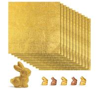 Operitacx 200 Pezzi Fogli Oro Alimentare, Carta Alluminio Per Cioccolatini, 20 X 20 Cm, Involucri Di Caramelle, Confezioni Fai Da Te, Per Cioccolato, Dolci, Feste, Matrimoni