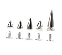 Operitacx 20Pezzi Borchie Cono per Fai da Te Rivetti Rotondi per Decorazioni su Abbigliamento Scarpe Borse per Stile Punk e Crafting